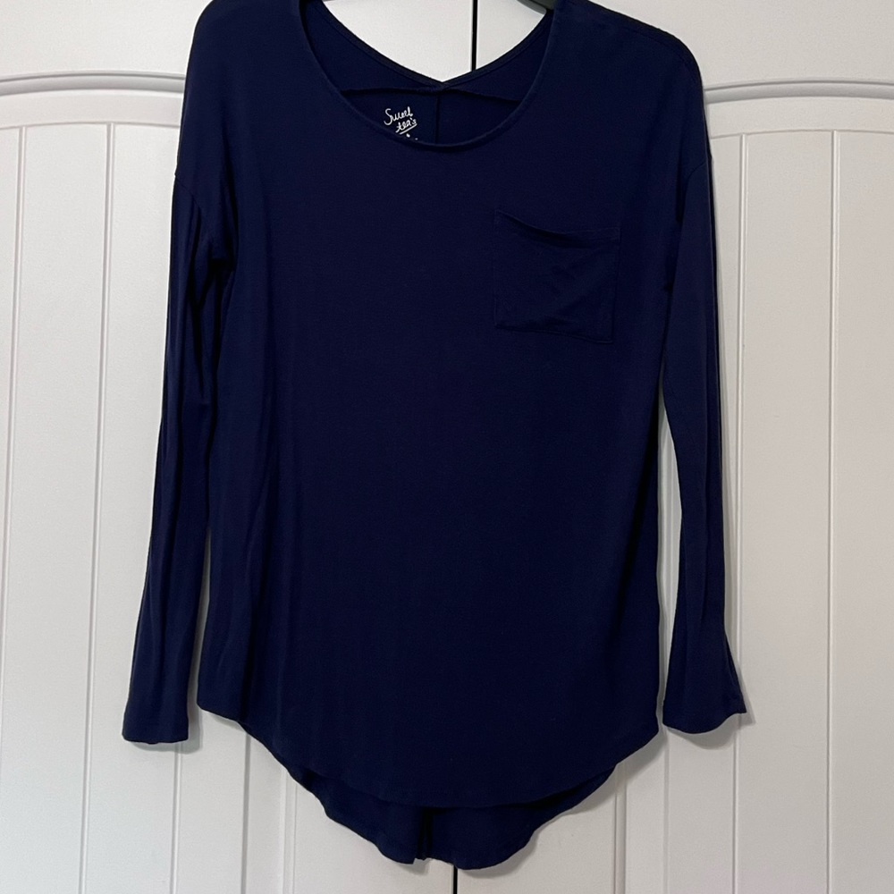 Navy blue causal shirt